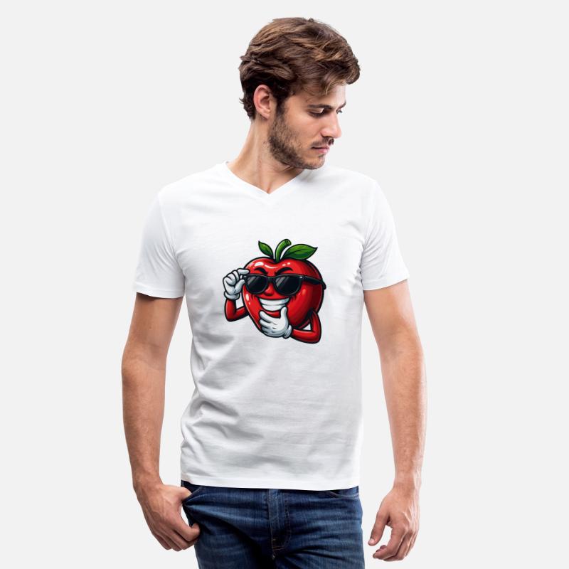 Cool cartoon tomato with sunglasses vegetable fun