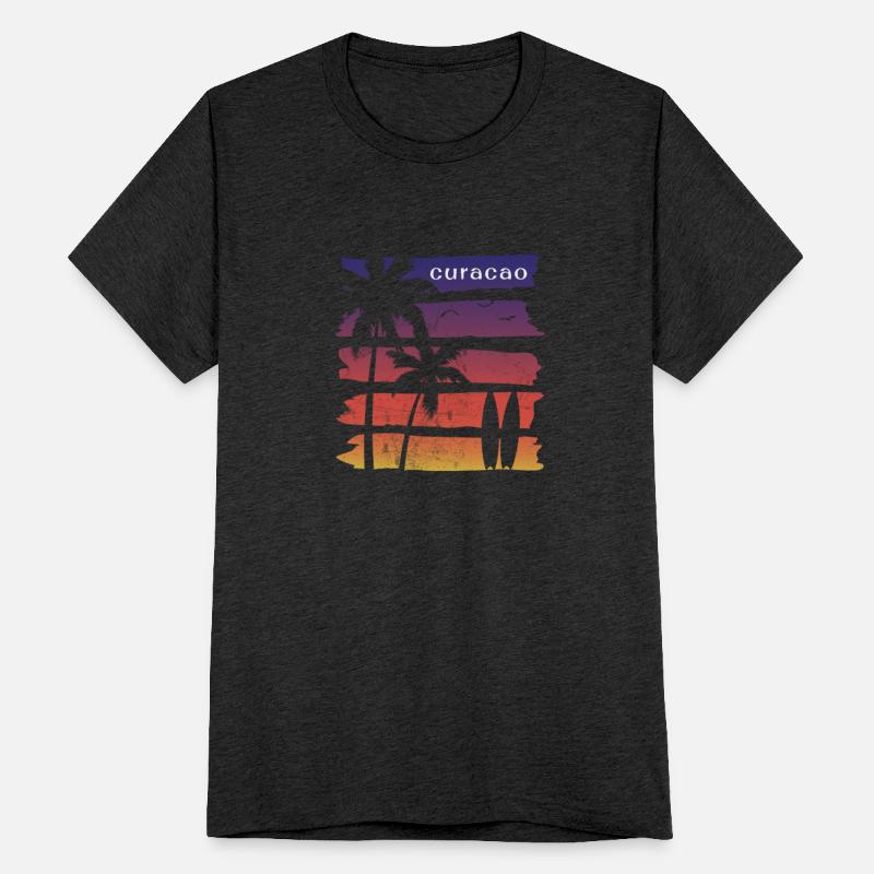 Cool Curacao Surfing Fan Beach Palm Tree