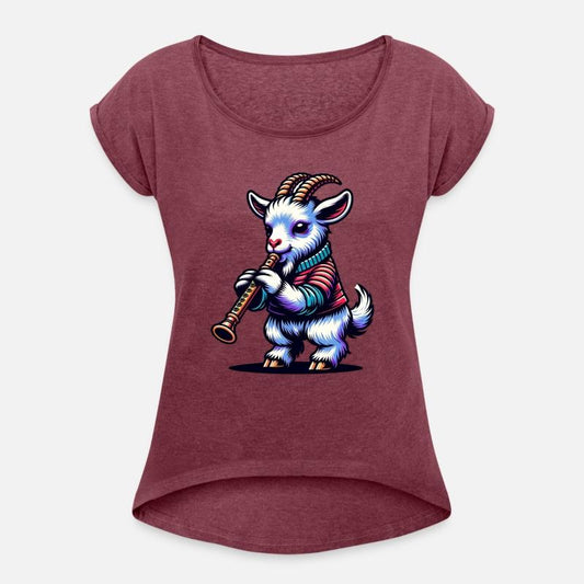 Cool Goat Playing Flute Farm Design