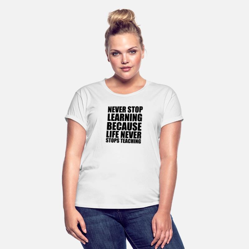 Cool quote typography Never stop learning