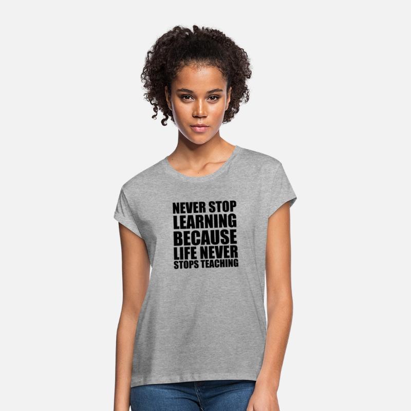 Cool quote typography Never stop learning