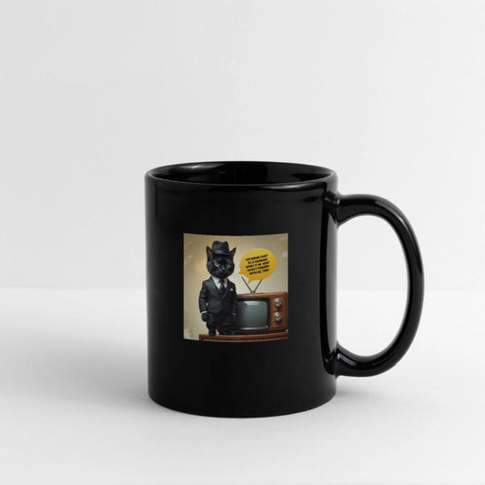 Corporate Cat on TV – Surreal Vintage Meme