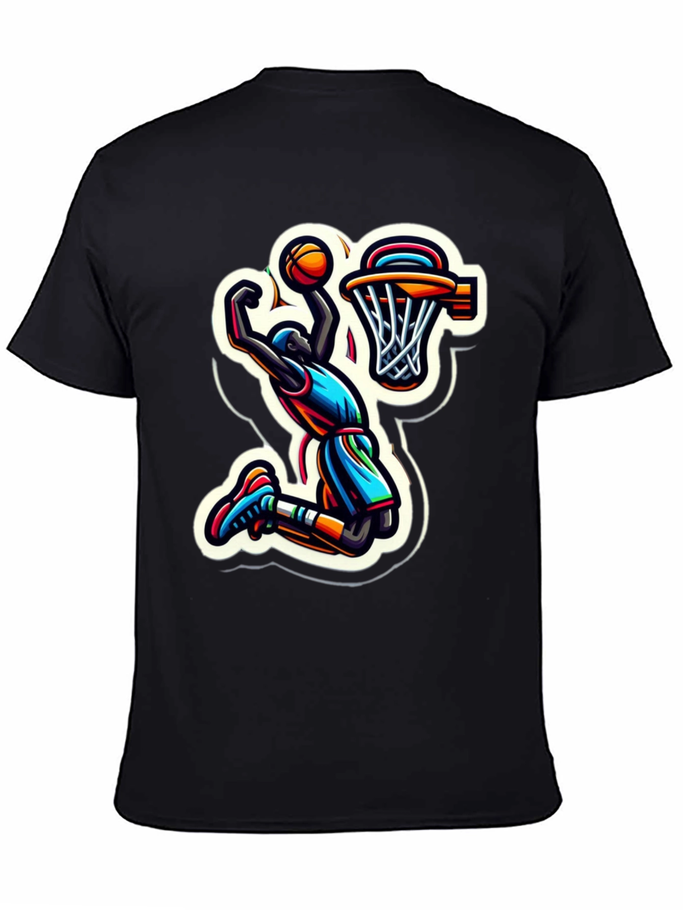 Slam Dunk Graphic Tee - Cool Basketball Design