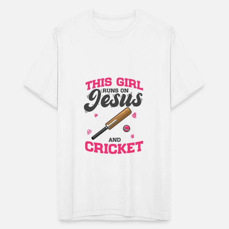 Cricket Player This Girl Runs On Jesus And Cricket
