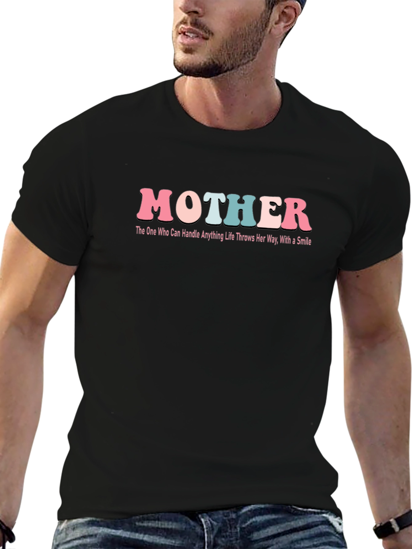 Mother Graphic Print Black T-Shirt