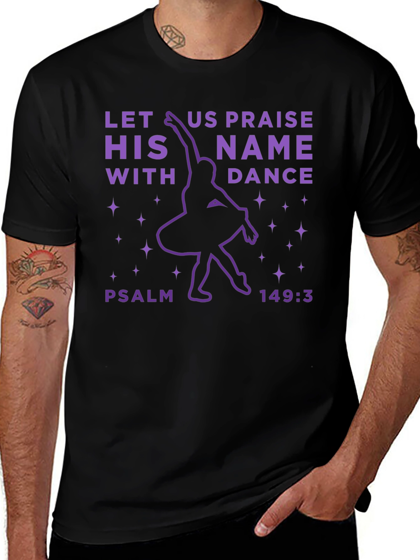 Praise His Name Dance T-Shirt - Psalm 149:3