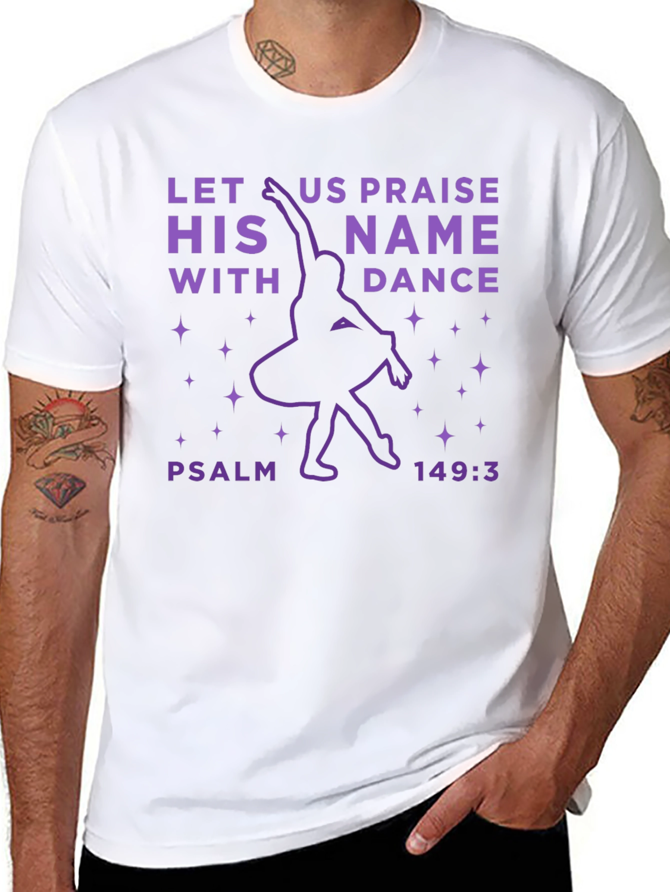 Praise His Name Dance T-Shirt - Psalm 149:3