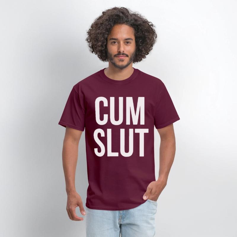 CUM SLUT COOL FUNNY RUDE OFFENSIVE HEN TOP TEE off