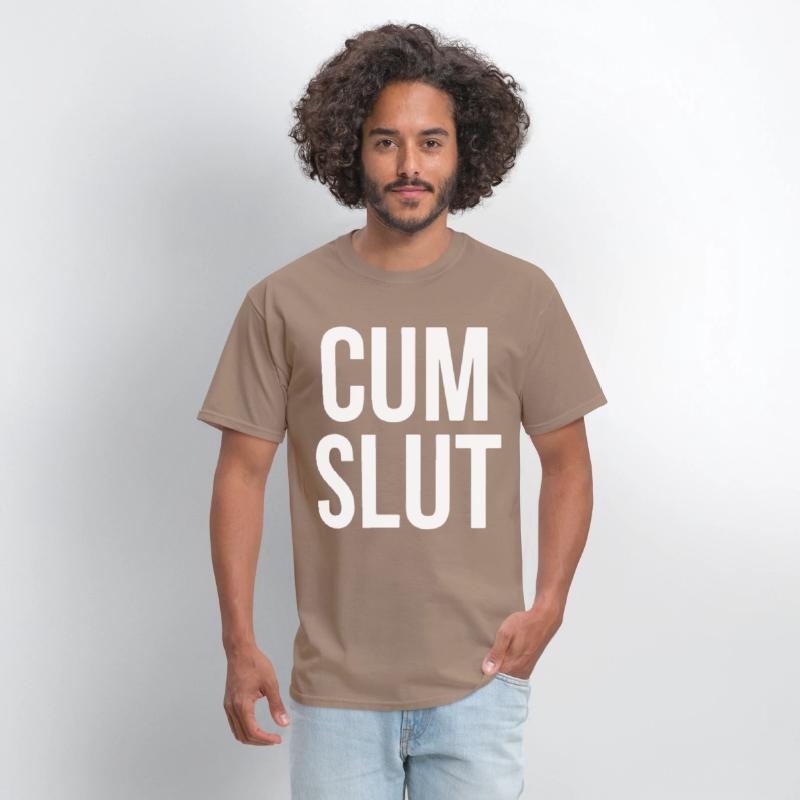 CUM SLUT COOL FUNNY RUDE OFFENSIVE HEN TOP TEE off