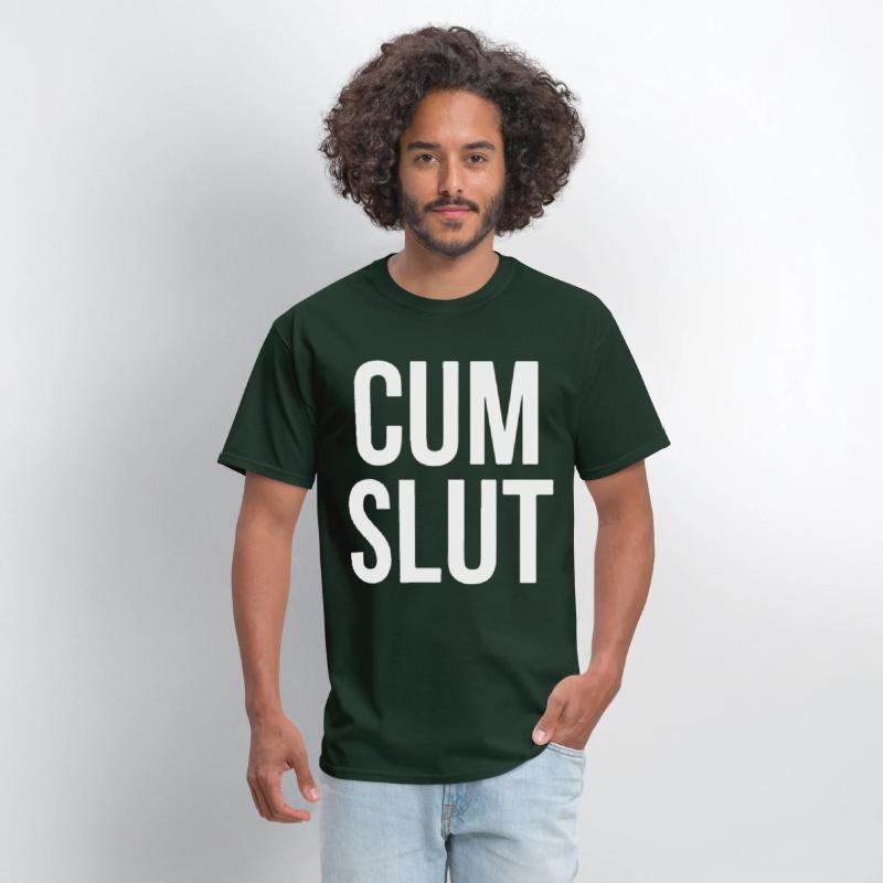 CUM SLUT COOL FUNNY RUDE OFFENSIVE HEN TOP TEE off