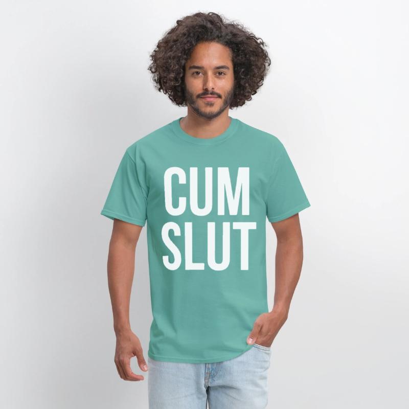CUM SLUT COOL FUNNY RUDE OFFENSIVE HEN TOP TEE off