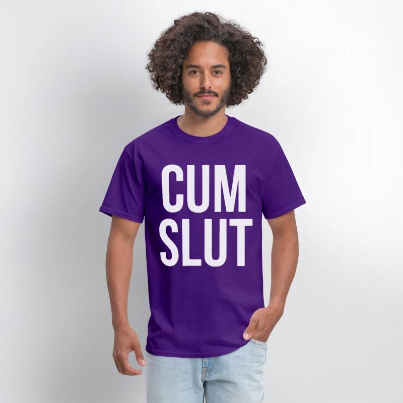 CUM SLUT COOL FUNNY RUDE OFFENSIVE HEN TOP TEE off