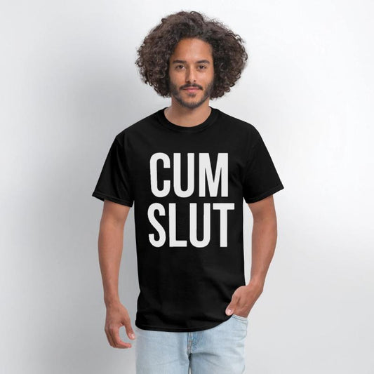 CUM SLUT COOL FUNNY RUDE OFFENSIVE HEN TOP TEE off