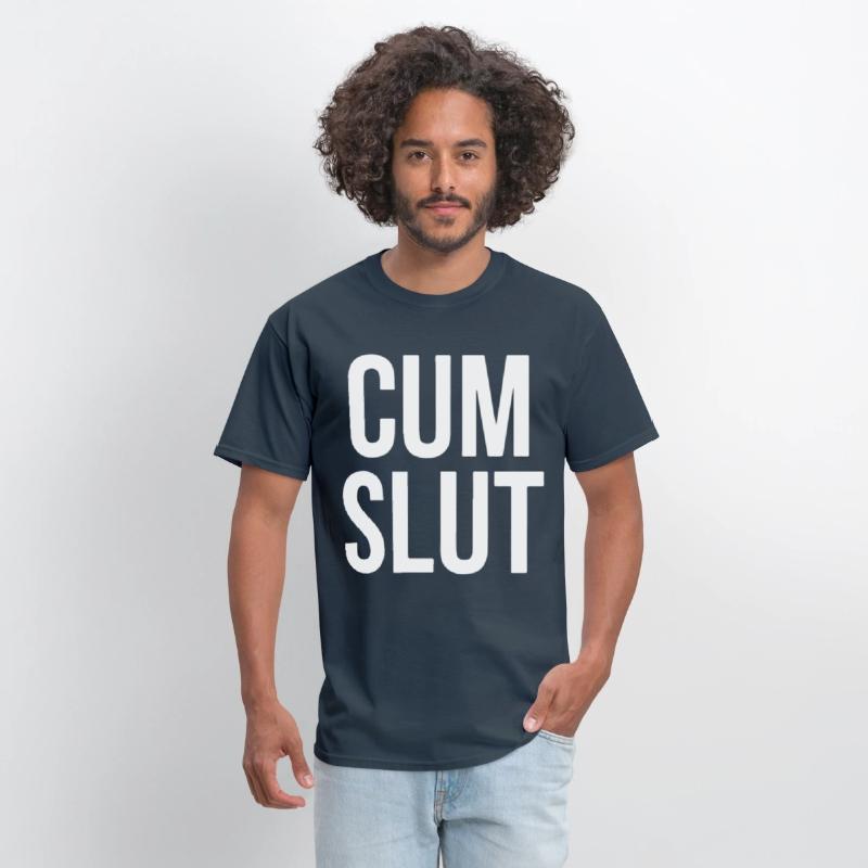 CUM SLUT COOL FUNNY RUDE OFFENSIVE HEN TOP TEE off