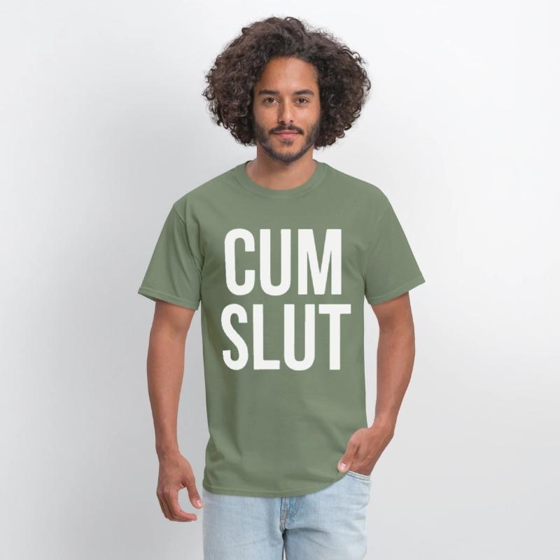CUM SLUT COOL FUNNY RUDE OFFENSIVE HEN TOP TEE off