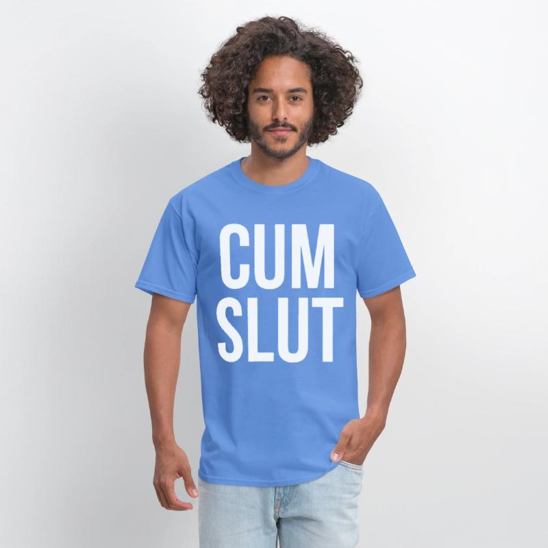 CUM SLUT COOL FUNNY RUDE OFFENSIVE HEN TOP TEE off