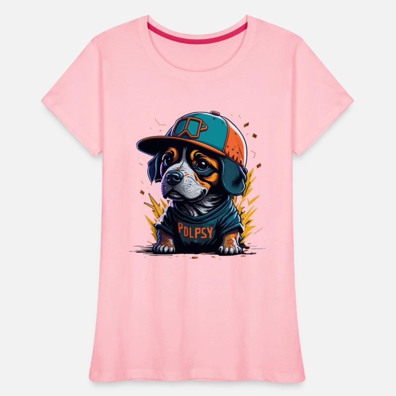 Cute Border Collie Puppy Wearing Baseball Hat