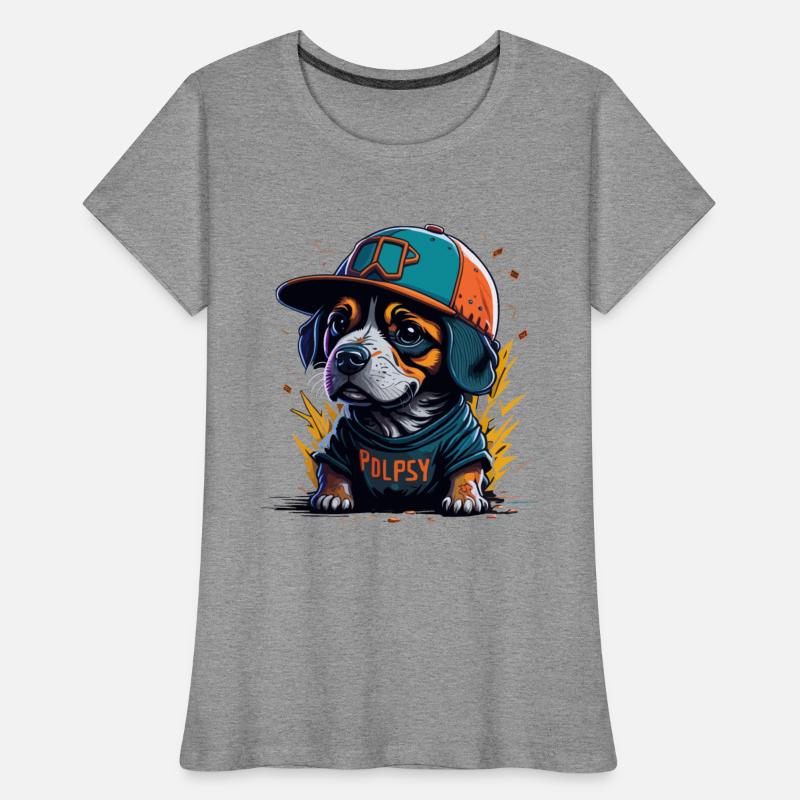 Cute Border Collie Puppy Wearing Baseball Hat