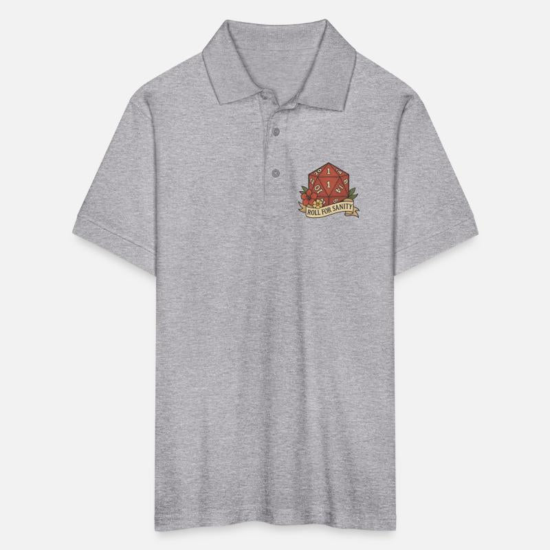 Cute D20 Gaming Die with Floral Banner