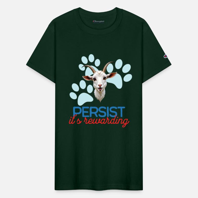 Cute Goat Minimalist Style, Persist, it's reward