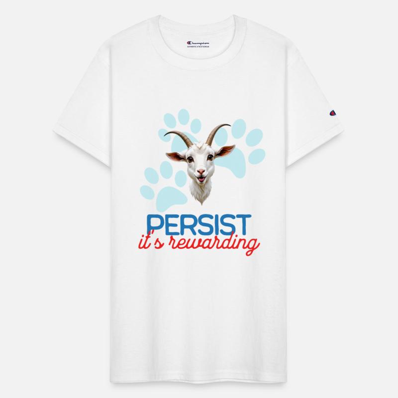 Cute Goat Minimalist Style, Persist, it's reward