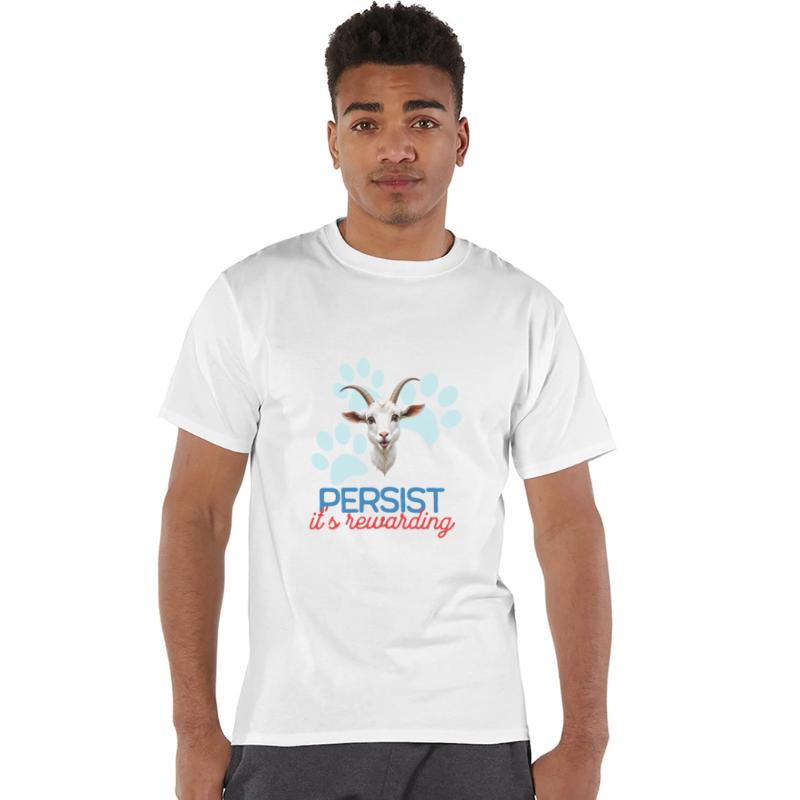 Cute Goat Minimalist Style, Persist, it's reward