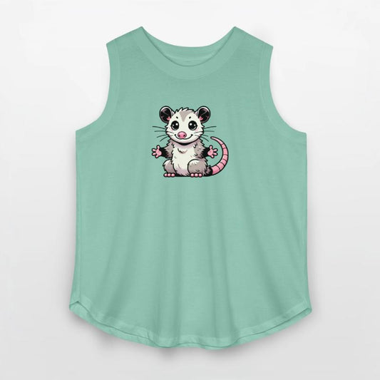 Cute Kawaii Opossum Cartoon Animal Art
