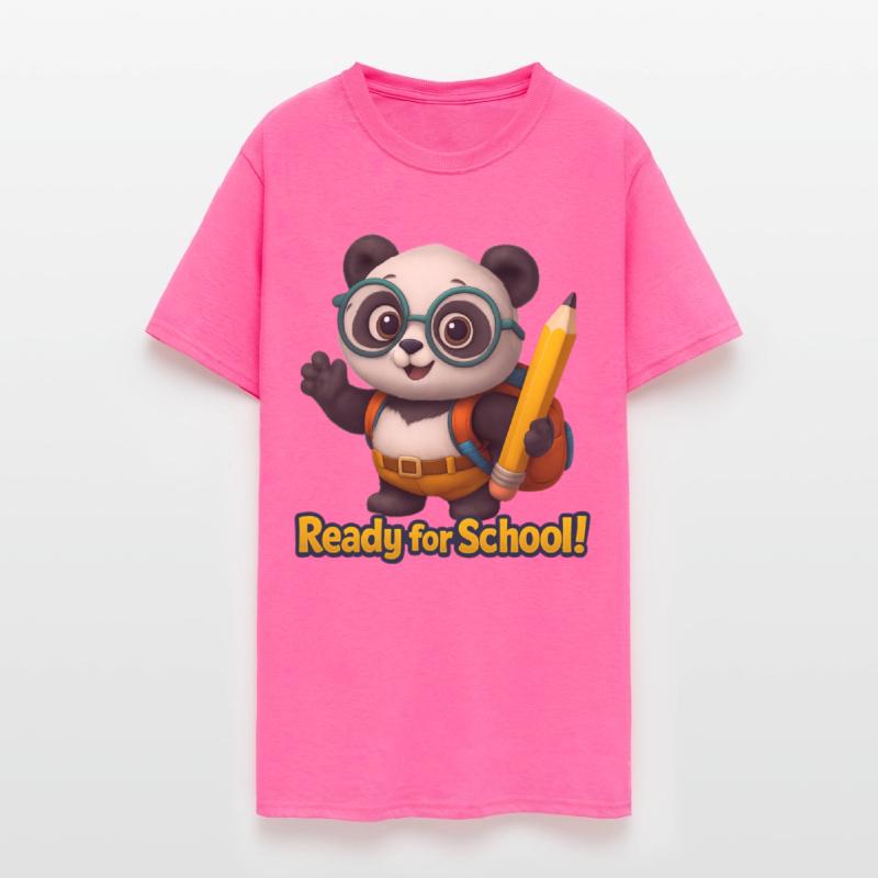 Cute Panda T-Shirt, Animal Tee, Back to School
