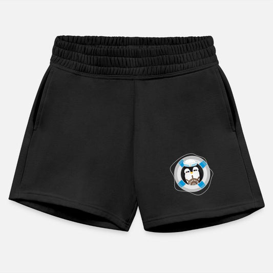 cute penguin as a sailor in marine look