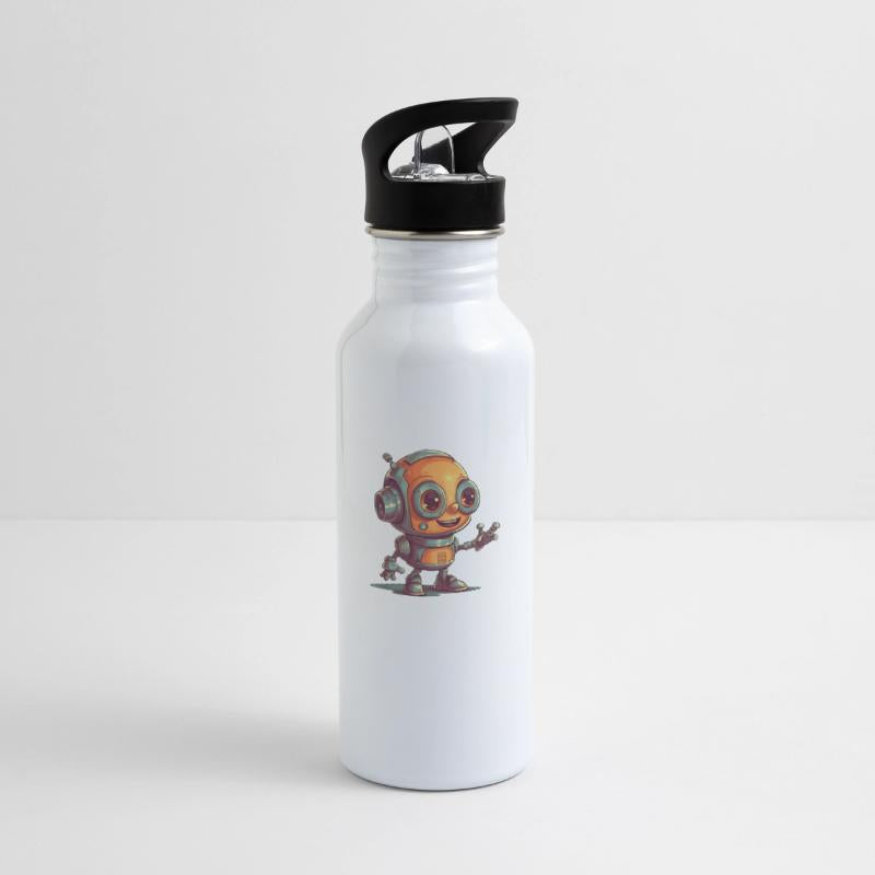 Cute waving robot illustration technology friendly