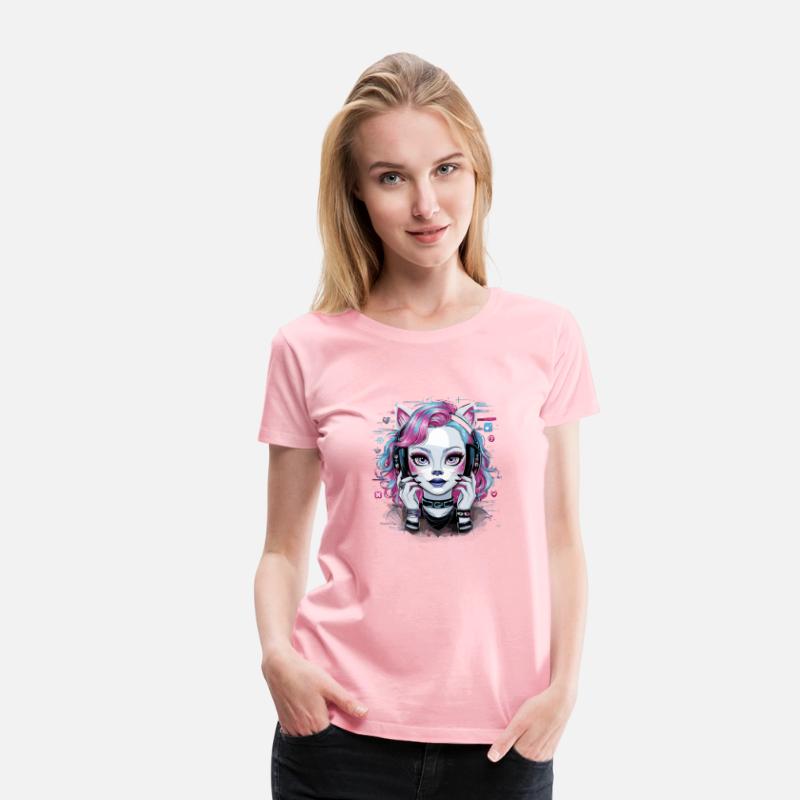 Cute with Headphones for a Cat Owner