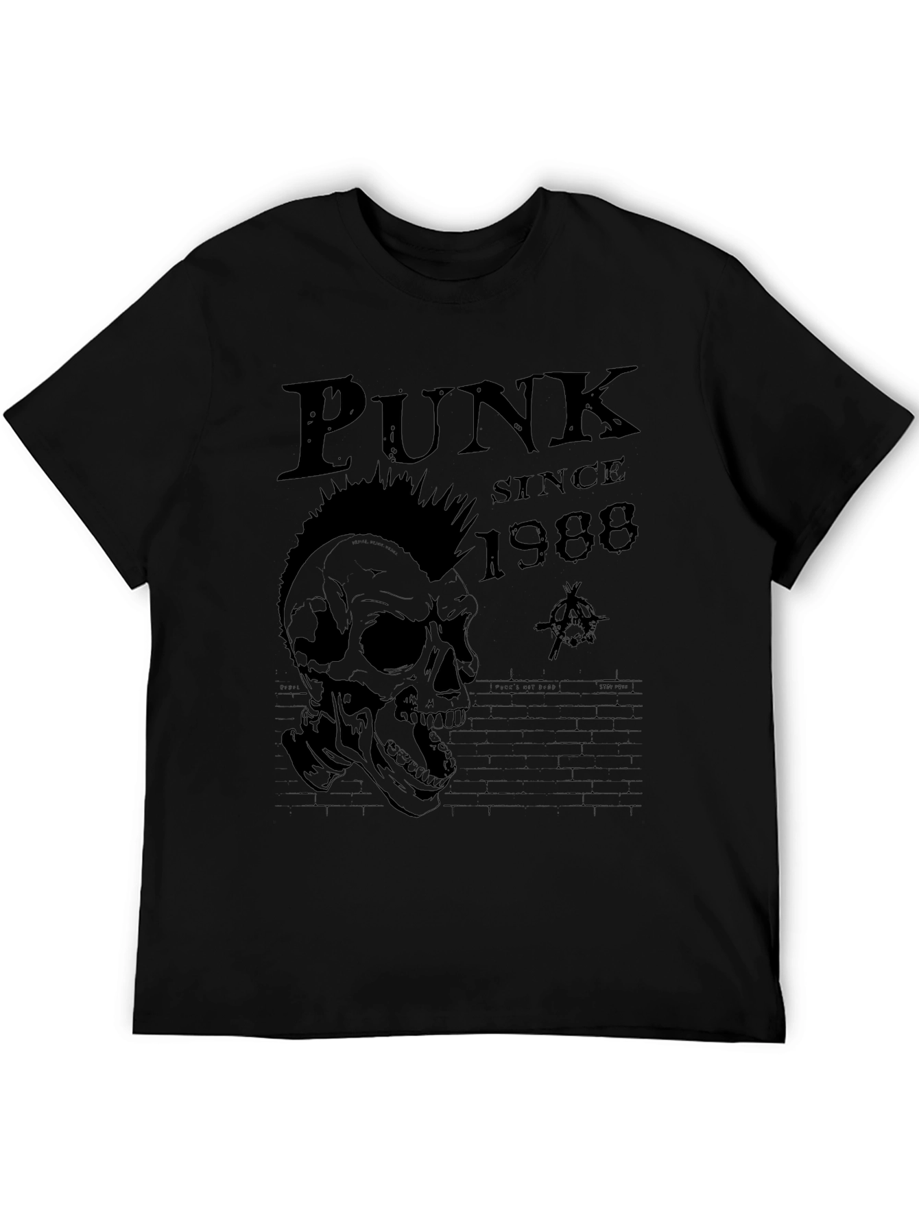 Punk Since 1988 Skull T-Shirt - Black