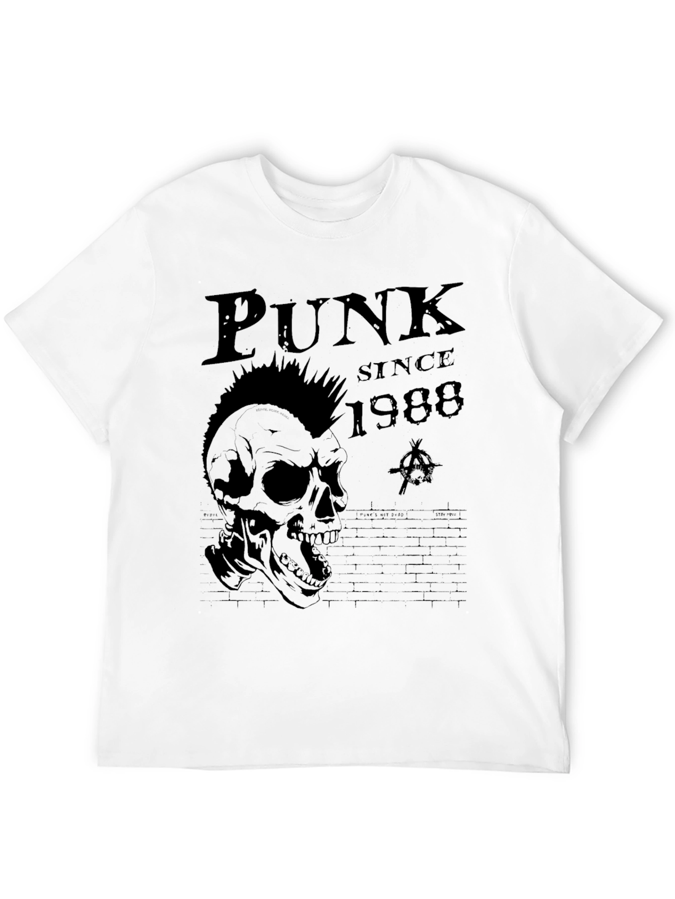 Punk Since 1988 Skull T-Shirt - Black