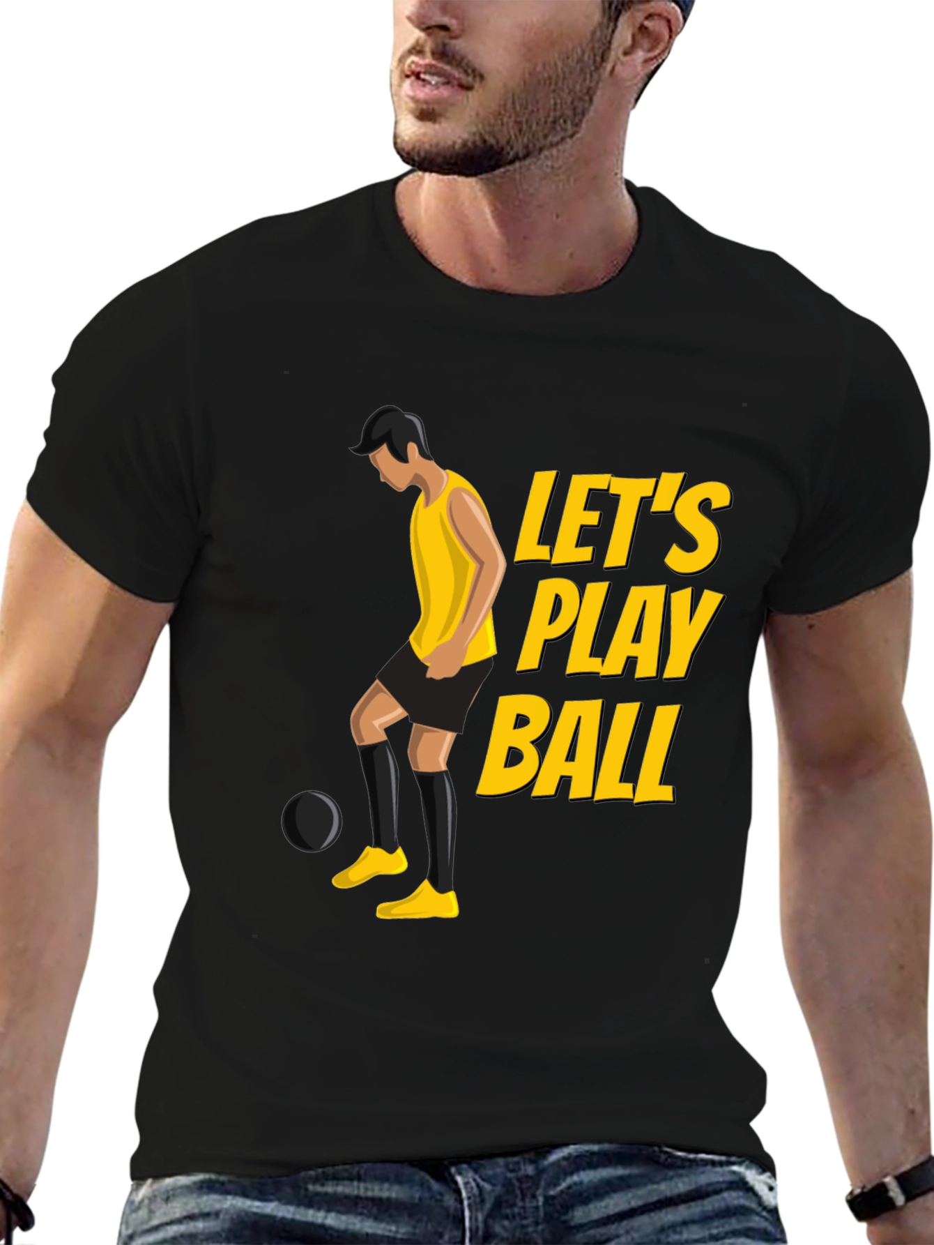 Lets Play Ball Graphic Tee