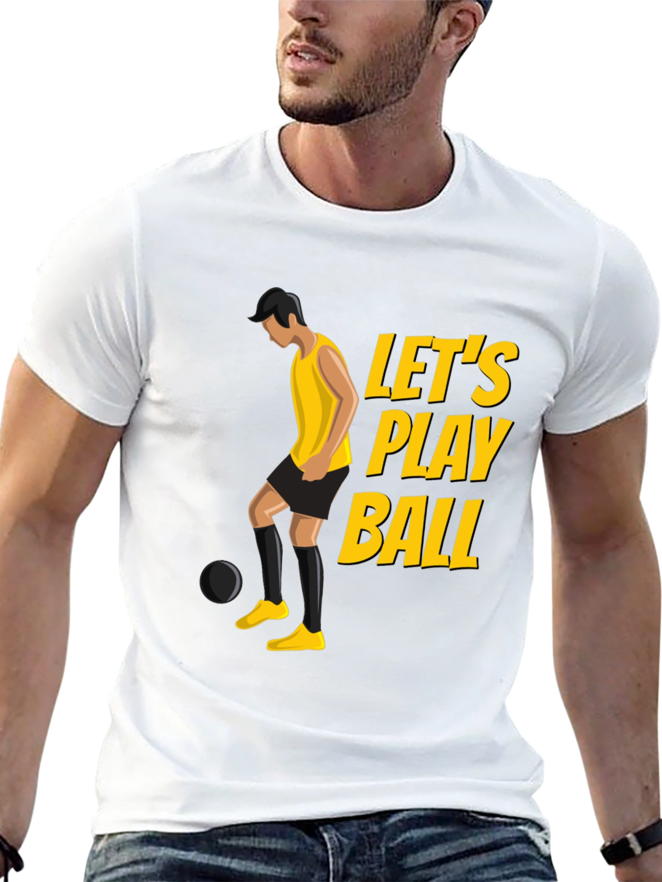 Lets Play Ball Graphic Tee