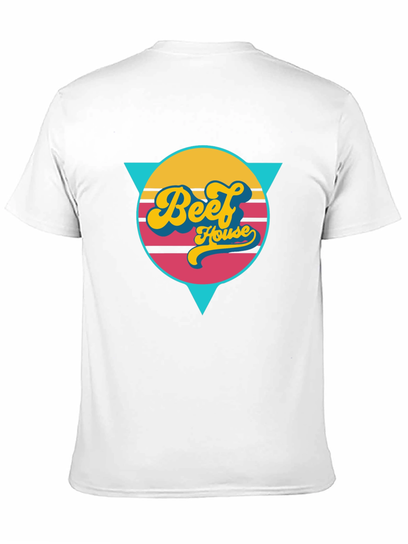 Retro Beef House Graphic Tee - Black Casual Shirt