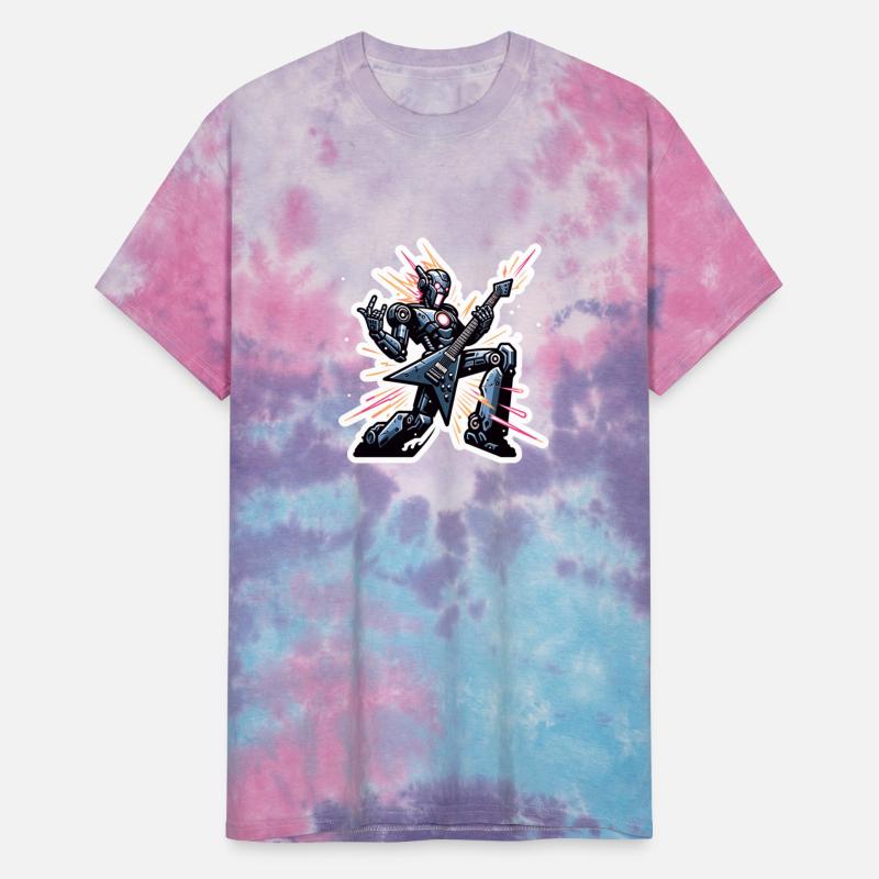 Cyborg Robot Guitar Rocking Shirt Sticker Sweater