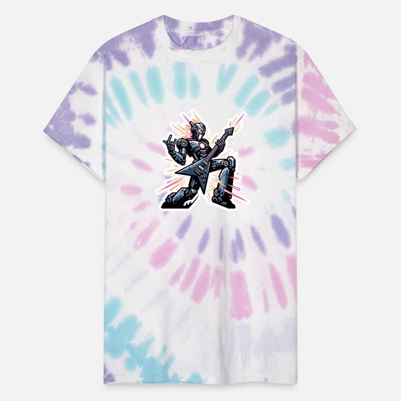 Cyborg Robot Guitar Rocking Shirt Sticker Sweater