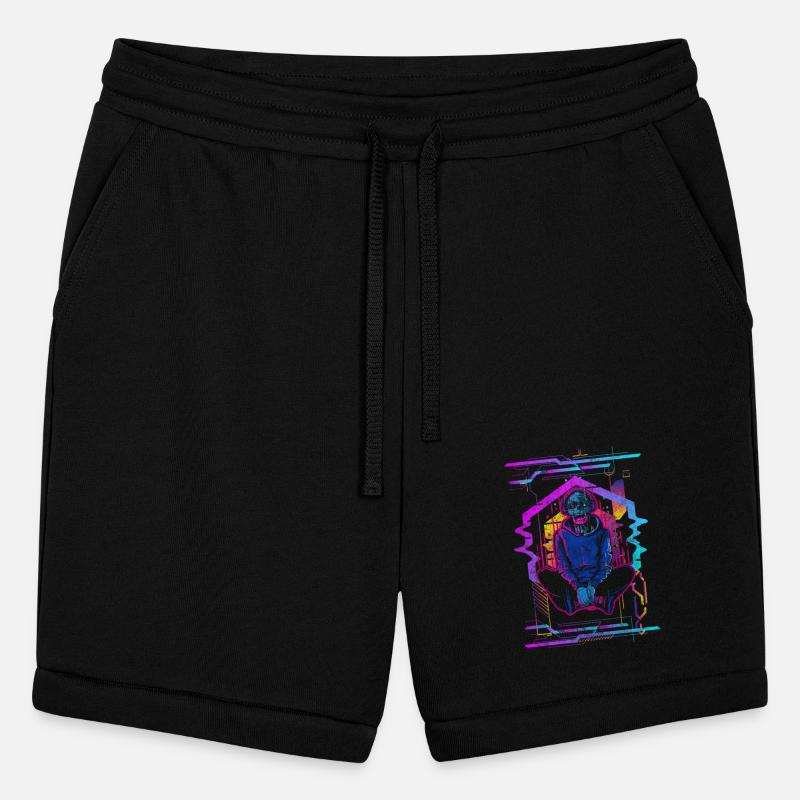 Cyborg Style Neon Gamer