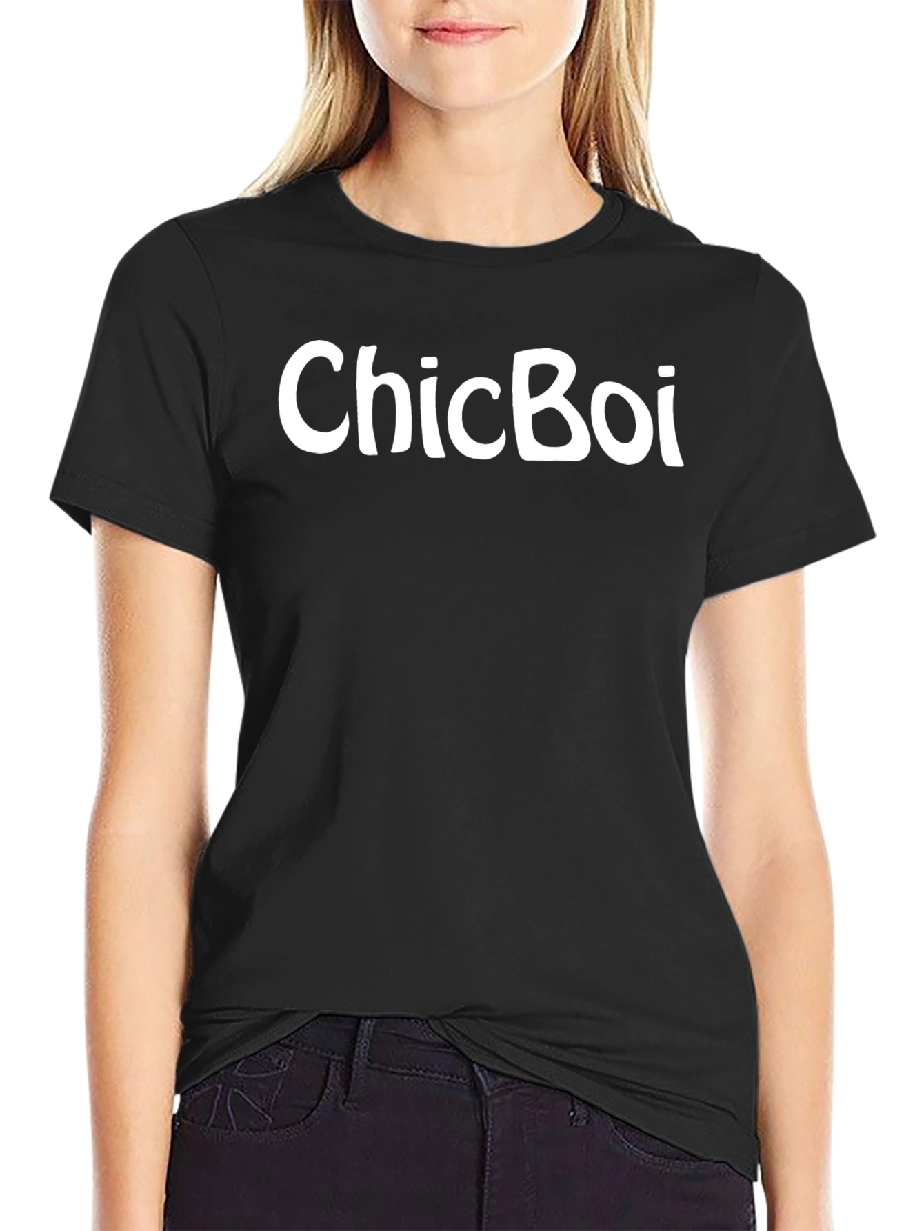 ChicBoi Black T-Shirt - Stylish Casual Wear