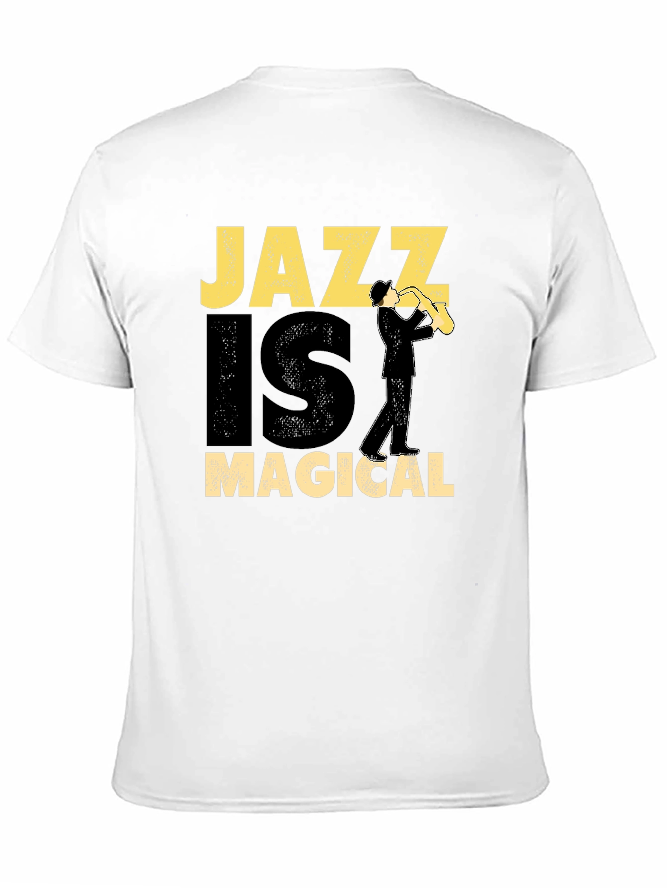 Jazz is Magical Graphic Tee - Black Cotton T-Shirt