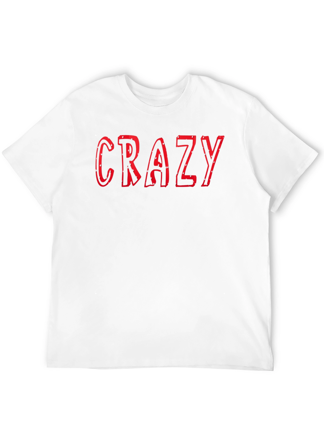 Crazy Graphic Print Black T-Shirt for Men