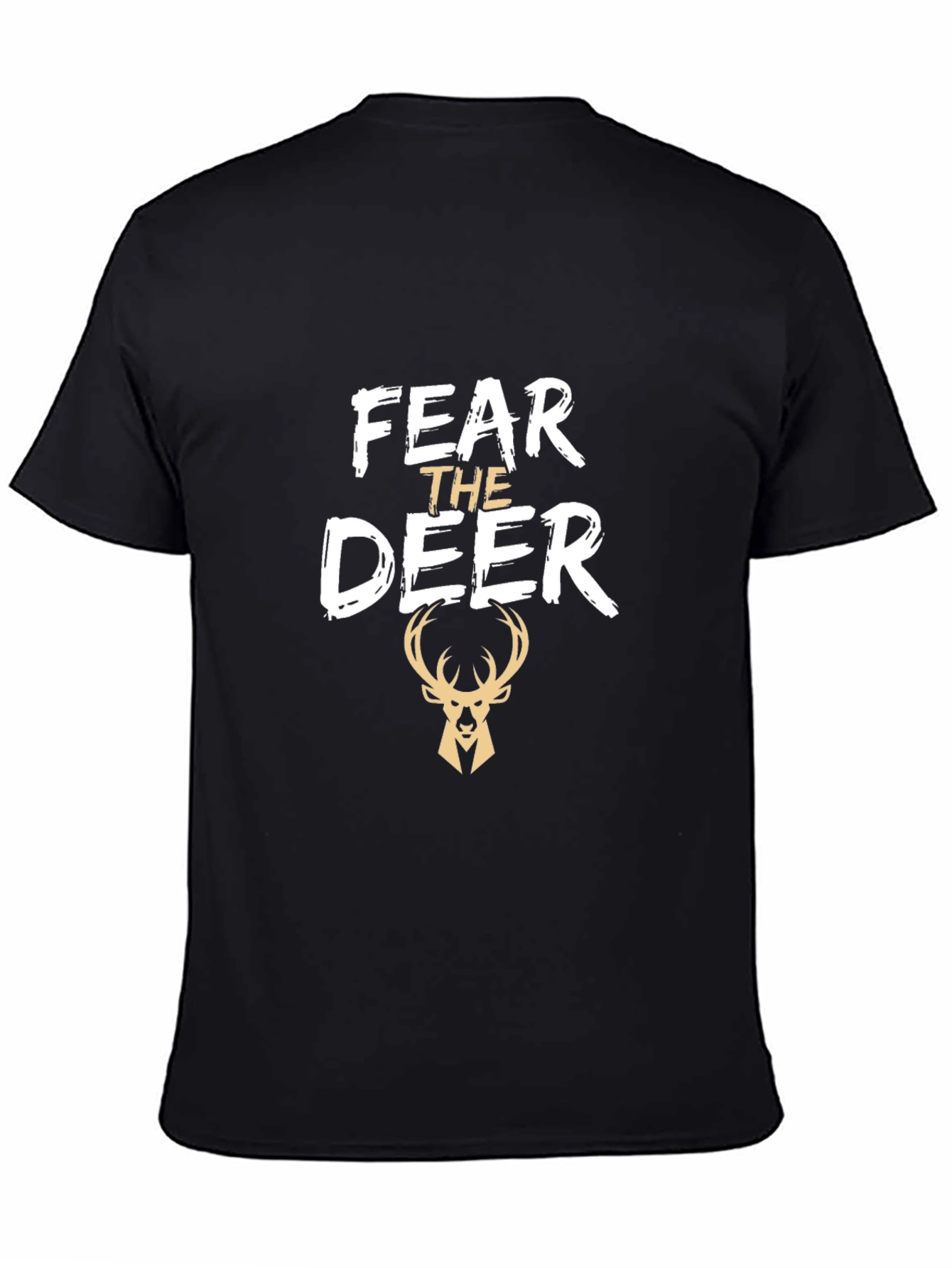 Fear the Deer Black T-Shirt