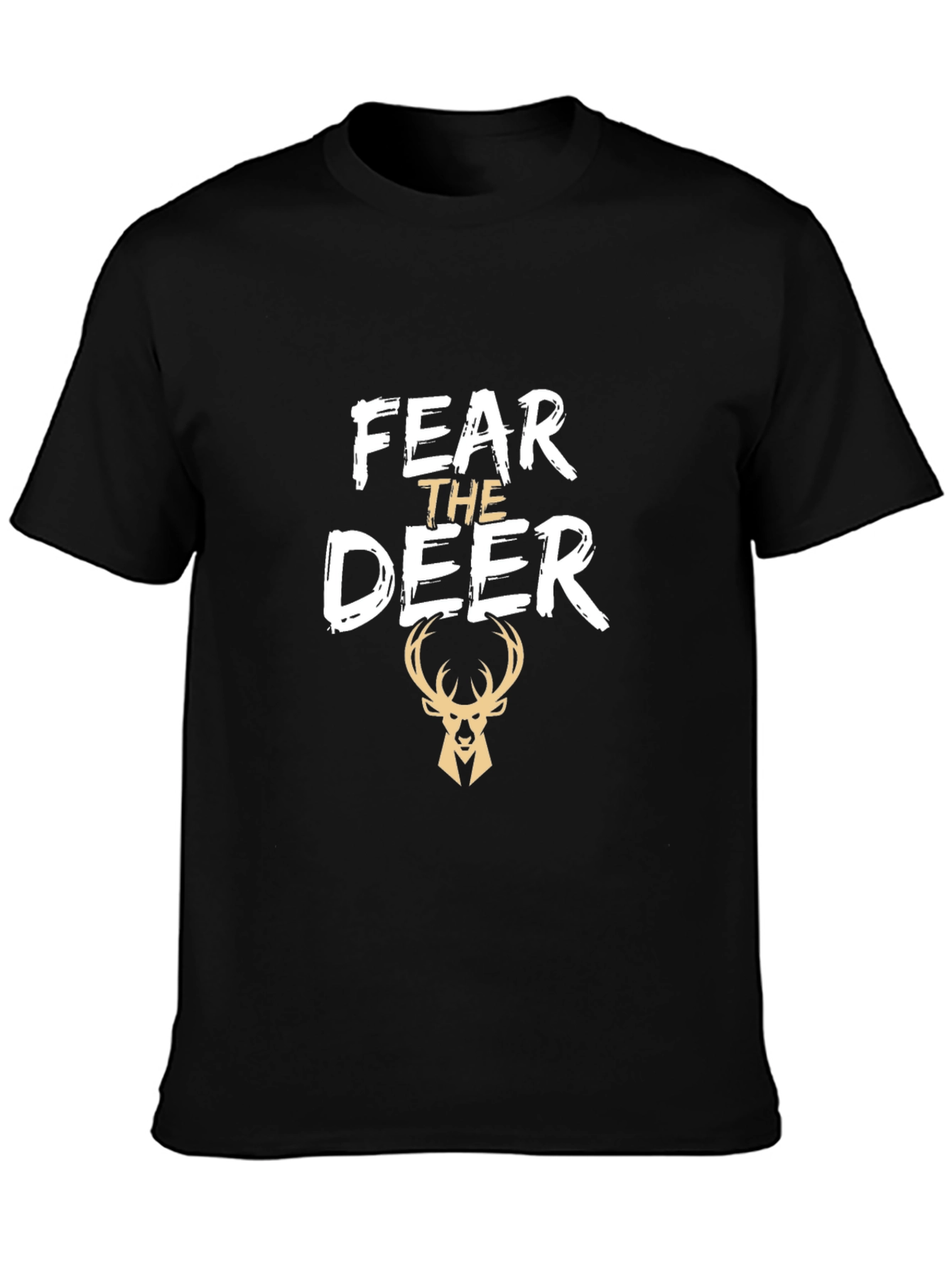 Fear the Deer Black T-Shirt