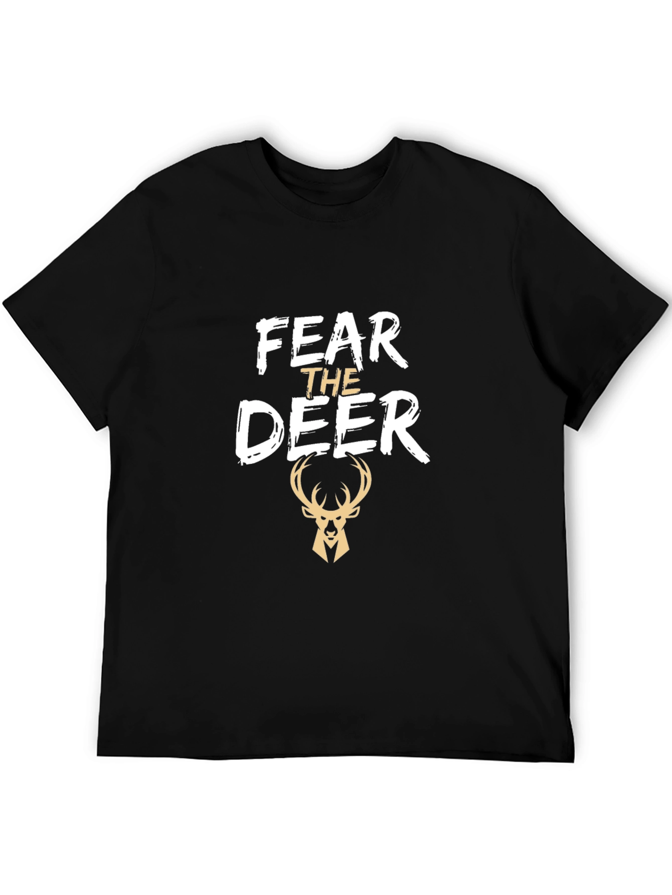 Fear the Deer Black T-Shirt