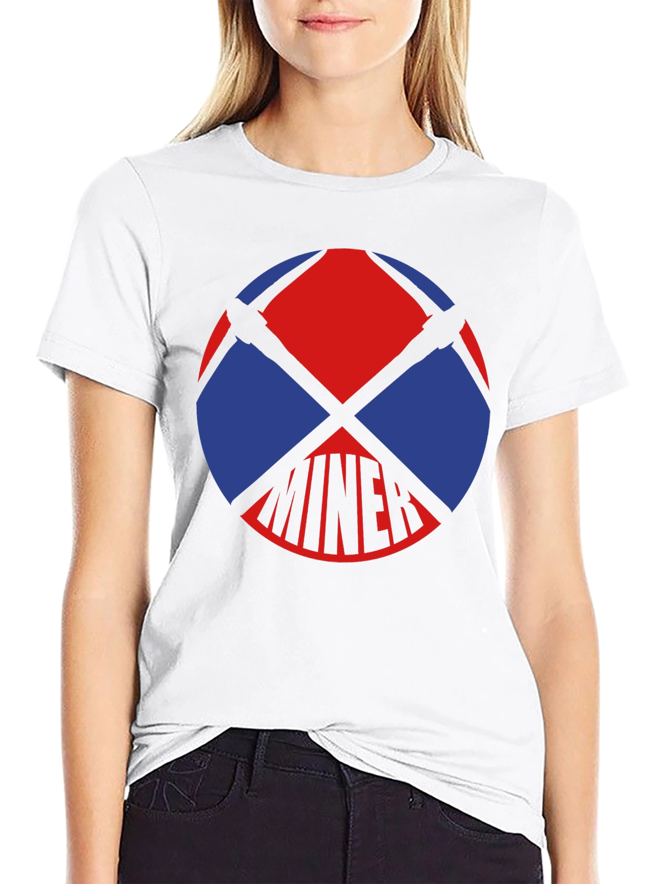 Miner Graphic T-Shirt - Black Cotton Tee