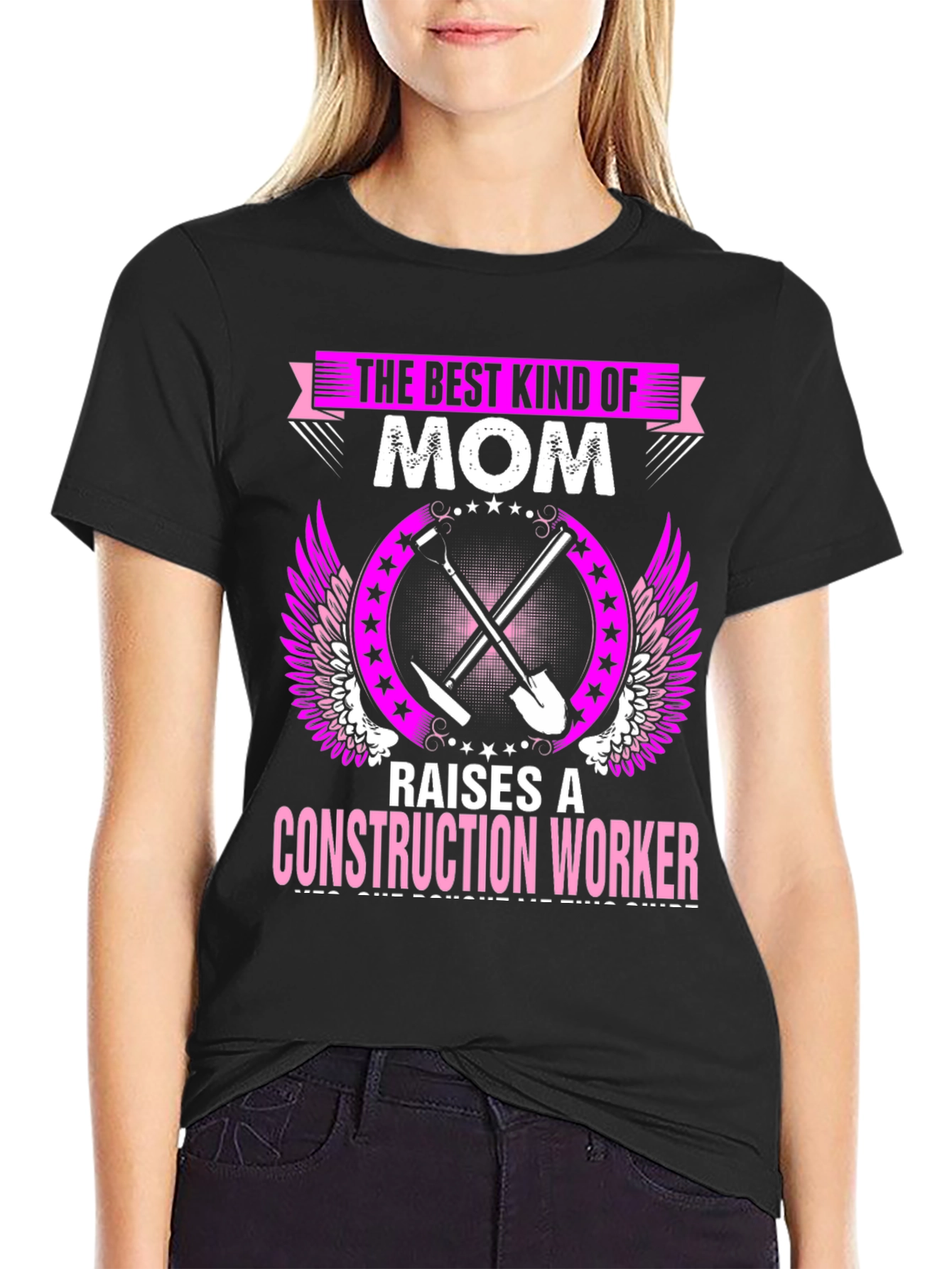 Mom Construction Worker Graphic Tee