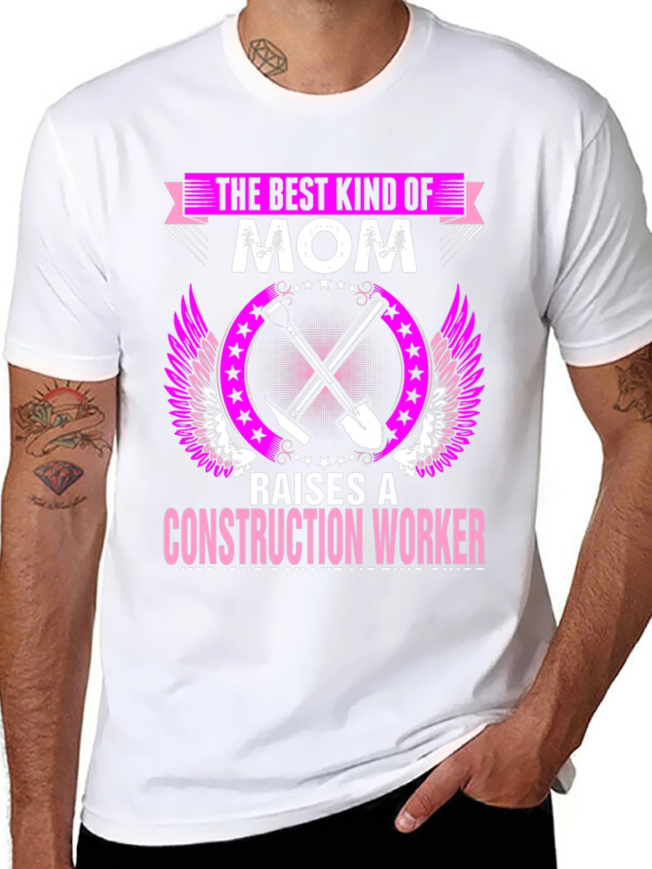 Mom Construction Worker Graphic Tee