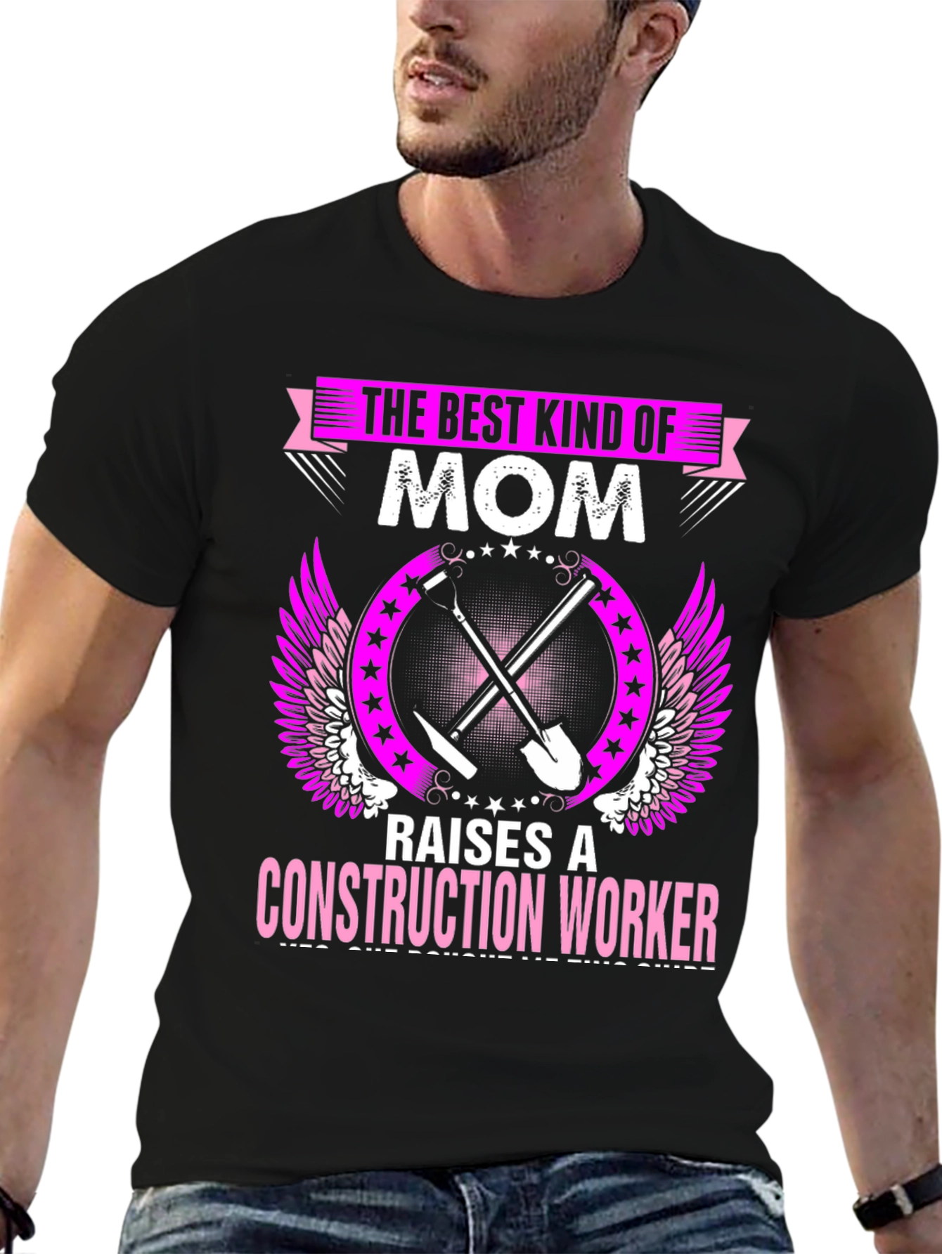 Mom Construction Worker Graphic Tee