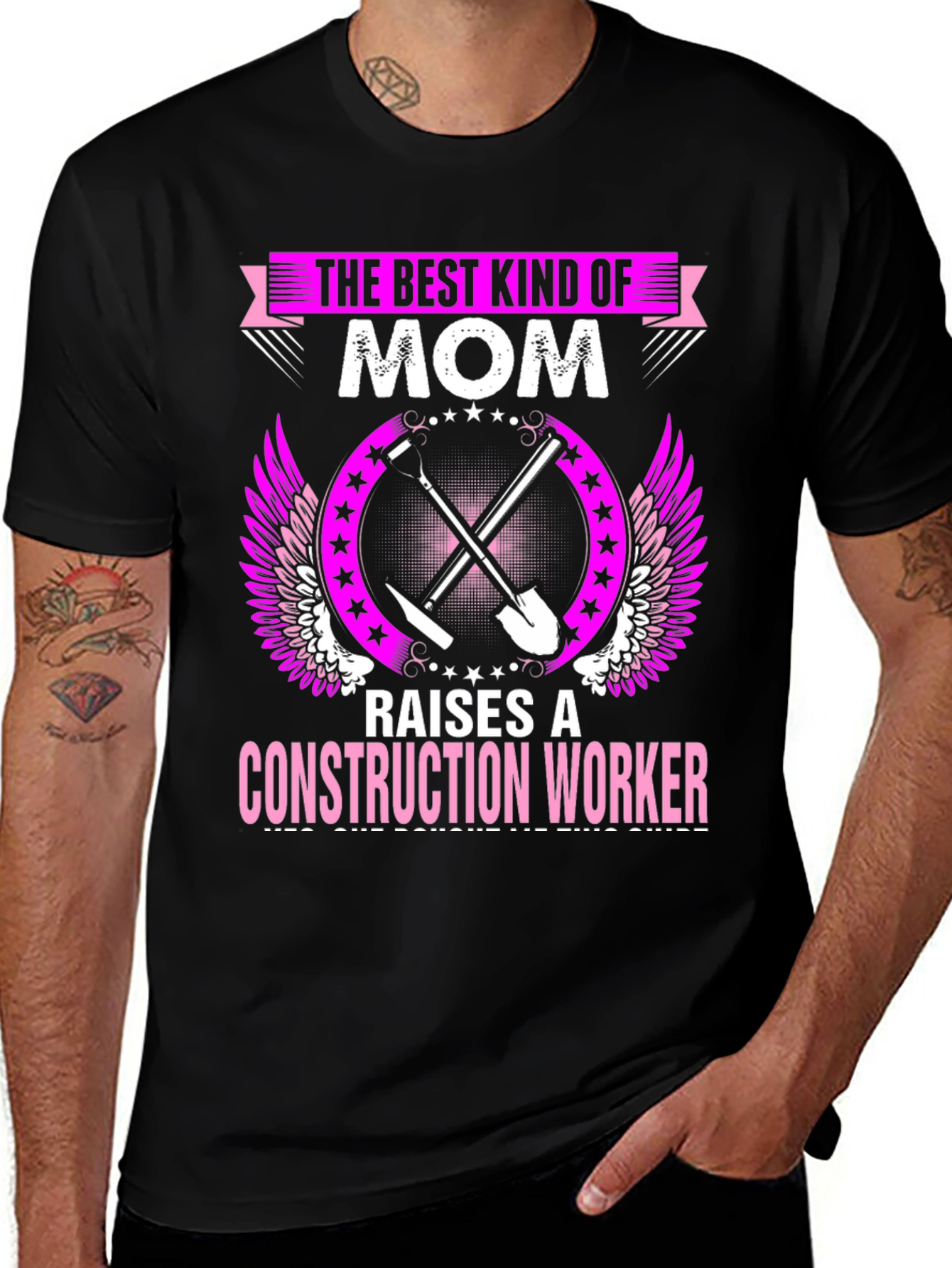 Mom Construction Worker Graphic Tee
